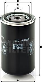 Mann-Filter WD 940/26 - Маслен филтър vvparts.bg