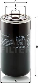 Mann-Filter WD 950/5 - Филтър, работна хидравлика vvparts.bg