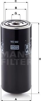 Mann-Filter WD 962 - Маслен филтър vvparts.bg