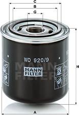 Mann-Filter WD 920/9 - Маслен филтър vvparts.bg