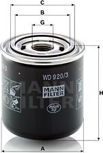 Mann-Filter WD 920/3 - Хидравличен филтър, автоматична предавателна кутия vvparts.bg