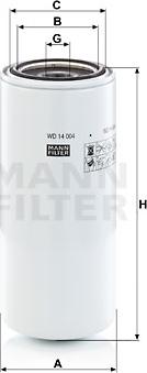 Mann-Filter WD 14 004 - Филтър, работна хидравлика vvparts.bg