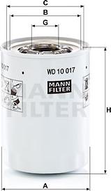 Mann-Filter WD 10 017 x - Филтър, работна хидравлика vvparts.bg