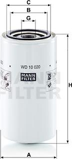 Mann-Filter WD 10 020 - Филтър, работна хидравлика vvparts.bg