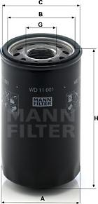 Mann-Filter WD 11 001 - Филтър, работна хидравлика vvparts.bg