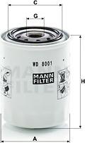 Mann-Filter WD 8001 - Филтър, работна хидравлика vvparts.bg