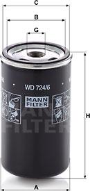 Mann-Filter WD 724/6 - Хидравличен филтър, автоматична предавателна кутия vvparts.bg