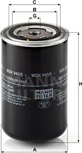 Mann-Filter WDK 940/5 - Горивен филтър vvparts.bg