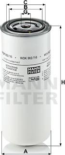 Mann-Filter WDK 962/16 - Горивен филтър vvparts.bg