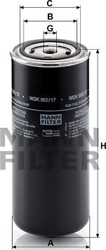 Mann-Filter WDK 962/17 - Горивен филтър vvparts.bg
