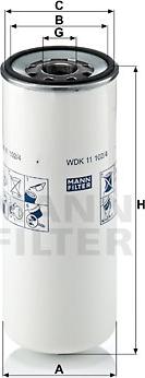 Mann-Filter WDK 11 102/4 - Горивен филтър vvparts.bg