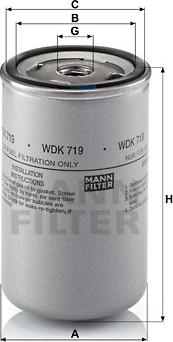 Mann-Filter WDK 719 - Горивен филтър vvparts.bg