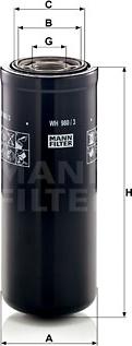 Mann-Filter WH 980/3 - Маслен филтър vvparts.bg