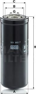 Mann-Filter WH 980/7 - Филтър, работна хидравлика vvparts.bg