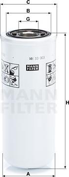 Mann-Filter WH 10 003 - Филтър, работна хидравлика vvparts.bg