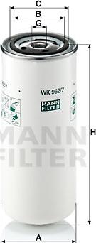 Mann-Filter WK 962/7 - Горивен филтър vvparts.bg