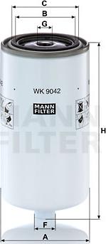 Mann-Filter WK 9042 x - Горивен филтър vvparts.bg