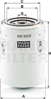 Mann-Filter WK 9059 - Горивен филтър vvparts.bg