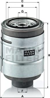 Mann-Filter WK 918 x - Горивен филтър vvparts.bg