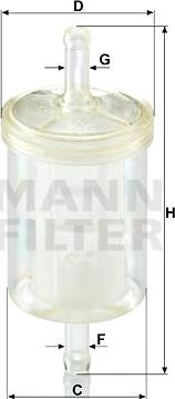 Mann-Filter WK 43/13 (10) - Горивен филтър vvparts.bg