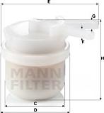 Mann-Filter WK 42/10 - Горивен филтър vvparts.bg