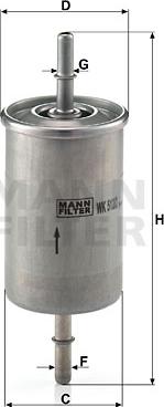 Mann-Filter WK 512/2 - Горивен филтър vvparts.bg