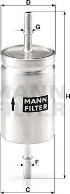Mann-Filter WK 512 - Горивен филтър vvparts.bg