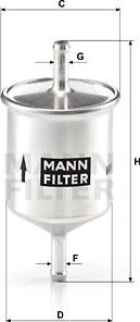 Mann-Filter WK 66 - Горивен филтър vvparts.bg