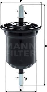 Mann-Filter WK 6013 - Горивен филтър vvparts.bg