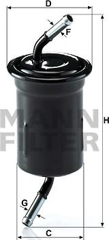 Mann-Filter WK 614/9 - Горивен филтър vvparts.bg