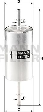 Mann-Filter WK 614/46 - Горивен филтър vvparts.bg