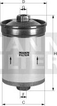 Mann-Filter WK 618/2 - Горивен филтър vvparts.bg