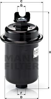 Mann-Filter WK 612/4 - Горивен филтър vvparts.bg