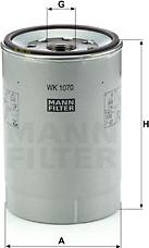 Mann-Filter WK 1070 x - Горивен филтър vvparts.bg