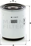 Mann-Filter WK 1142/2 x - Горивен филтър vvparts.bg