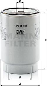 Mann-Filter WK 11 001 x - Горивен филтър vvparts.bg