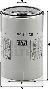 Mann-Filter WK 11 038 z - Горивен филтър vvparts.bg