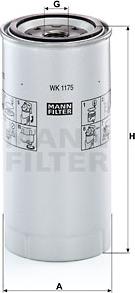 Mann-Filter WK 1175 x - Горивен филтър vvparts.bg