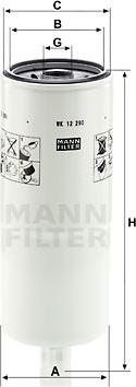 Mann-Filter WK 12 290 - Горивен филтър vvparts.bg