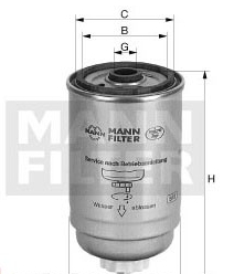 Mann-Filter WK 842/2 (10) - Горивен филтър vvparts.bg