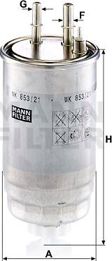 Mann-Filter WK 853/21 - Горивен филтър vvparts.bg