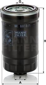 Mann-Filter WK 8019/1 - Горивен филтър vvparts.bg