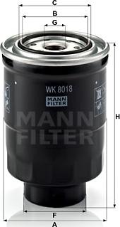Mann-Filter WK 8018 x - Горивен филтър vvparts.bg