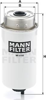 Mann-Filter WK 8193 - Горивен филтър vvparts.bg