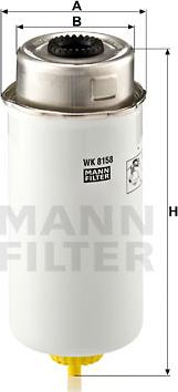 Mann-Filter WK 8158 - Горивен филтър vvparts.bg