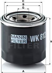 Mann-Filter WK 812 - Горивен филтър vvparts.bg