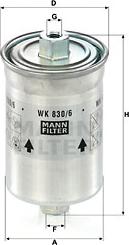 Mann-Filter WK 830/6 x - Горивен филтър vvparts.bg