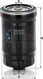 Mann-Filter WK 820/5 - Горивен филтър vvparts.bg