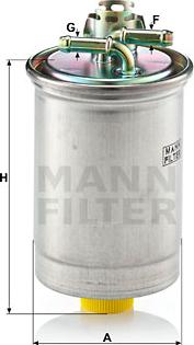 Mann-Filter WK 823 - Горивен филтър vvparts.bg