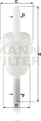 Mann-Filter WK 31/4 - Горивен филтър vvparts.bg